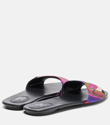 Yummi Iride silk slides | Pucci
