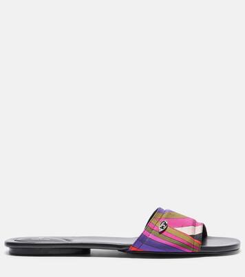 Yummi Iride silk slides | Pucci