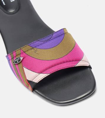 Yummi Iride silk slides | Pucci