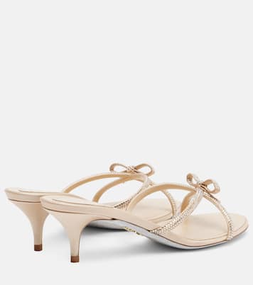 Bow-detail crystal-embellished sandals | Rene Caovilla