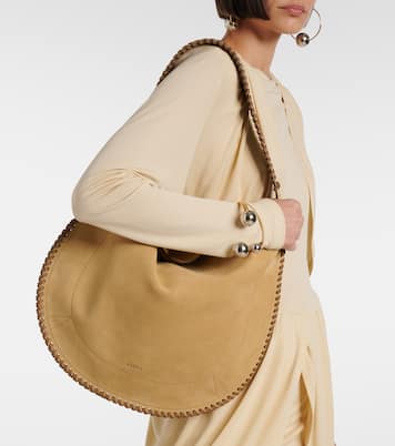 Schultertasche Oskan Medium aus Veloursleder | Isabel Marant