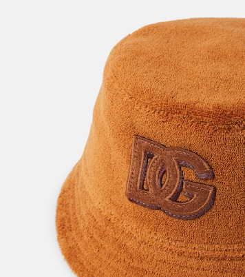 DG cotton terry bucket hat | Dolce&Gabbana Kids