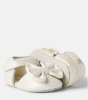 Baby Meau bow-detail leather sandals | Donsje