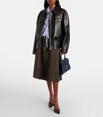 Brillant PM leather top-handle bag | Delvaux