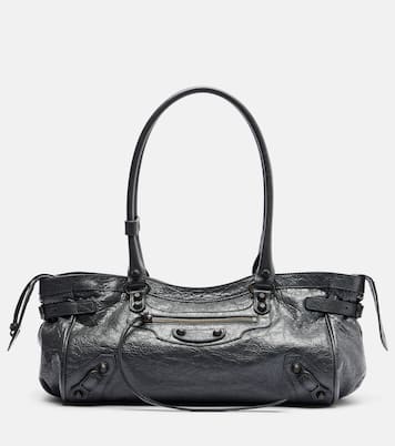 Le City East-West leather shoulder bag | Balenciaga
