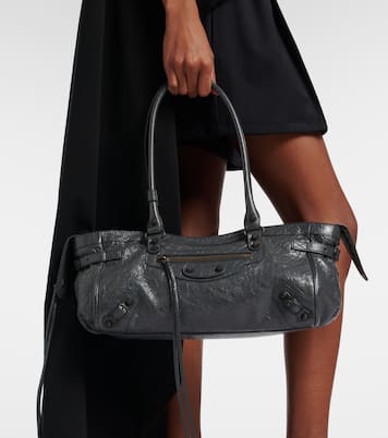Le City East-West leather shoulder bag | Balenciaga