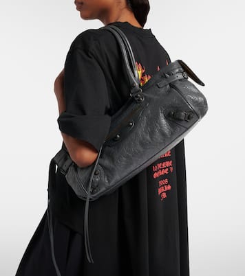 Le City East-West leather shoulder bag | Balenciaga