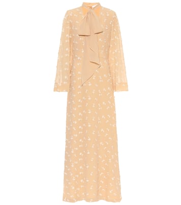 Embroidered silk maxi dress | Chloé