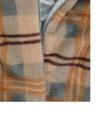 Checked faux fur jacket | Paade Mode