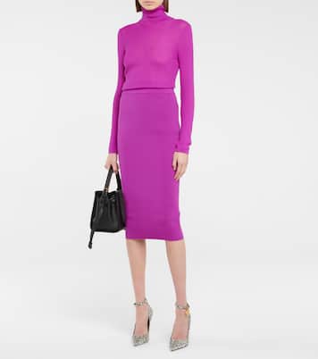 Jupe crayon en cachemire et soie | Tom Ford