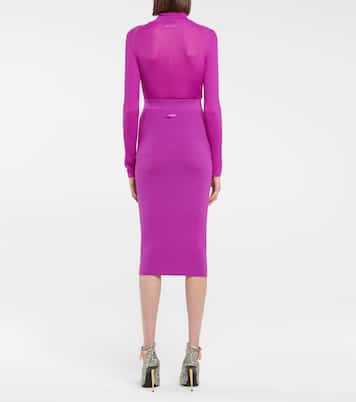 Jupe crayon en cachemire et soie | Tom Ford