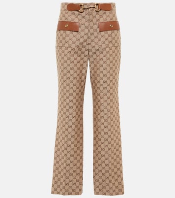 Hose GG Horsebit aus Canvas | Gucci