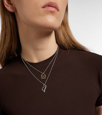Collier Dino en or blanc 9 ct | Aliita