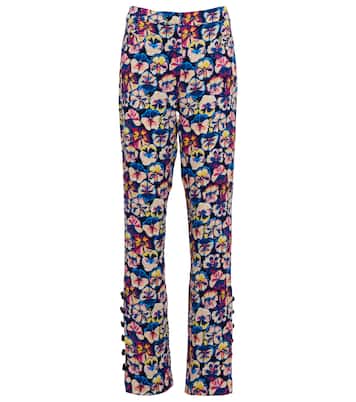 Floral high-rise flared pants | Rabanne