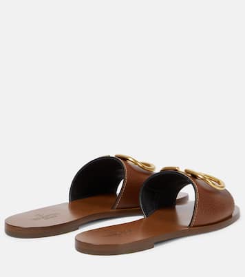 VLogo leather slides | Valentino Garavani