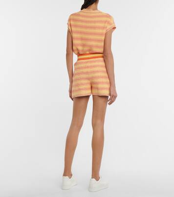 Cornell silk and cotton knit shorts | Loro Piana