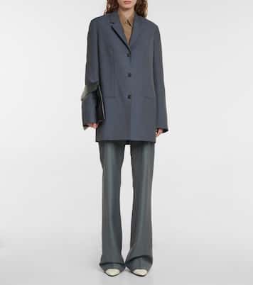 Pietro split-hem wool-blend pants | The Row