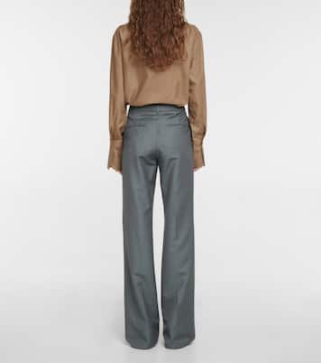 Pietro split-hem wool-blend pants | The Row