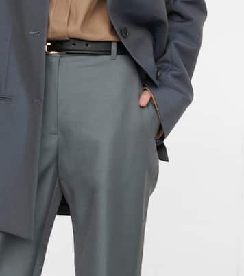 Pietro split-hem wool-blend pants | The Row