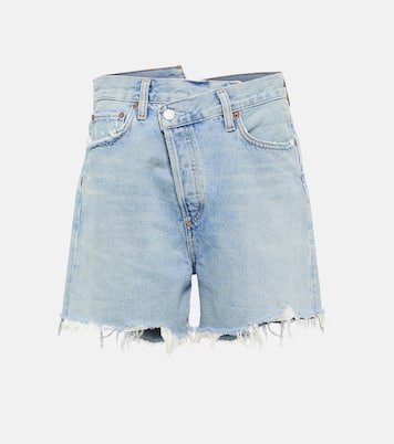 Shorts in denim Criss-Cross a vita alta | Agolde