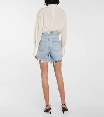 Shorts in denim Criss-Cross a vita alta | Agolde