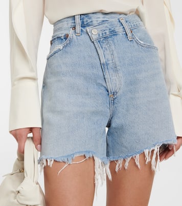 Shorts in denim Criss-Cross a vita alta | Agolde