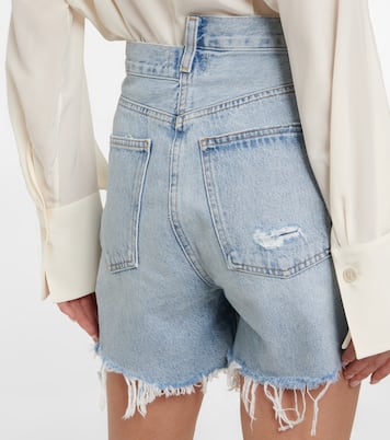 Shorts in denim Criss-Cross a vita alta | Agolde