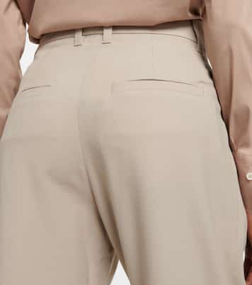 Pantalon droit en laine mélangée | Brunello Cucinelli