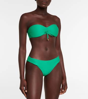 Textured self-tie bikini top | Heidi Klein