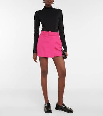 Mini-jupe en laine vierge | Ami Paris
