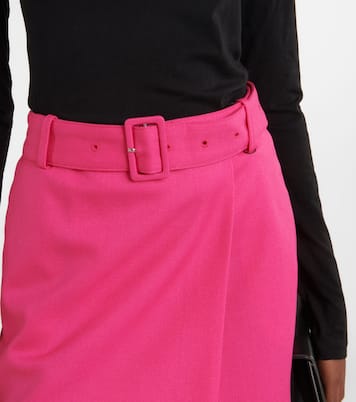 Mini-jupe en laine vierge | Ami Paris