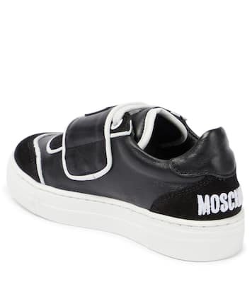 Logo leather sneakers | Moschino Kids