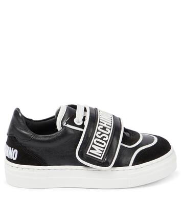 Logo leather sneakers | Moschino Kids