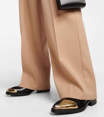 Embellished leather Derby shoes | Jil Sander