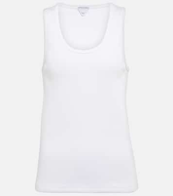 Tank top in misto cotone a coste | Bottega Veneta
