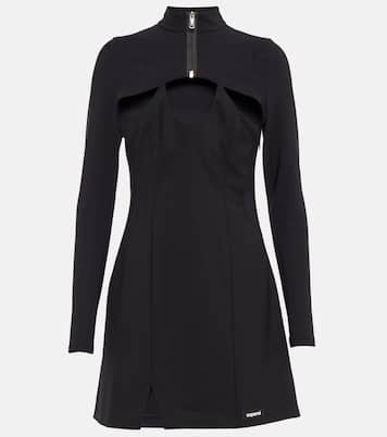 Cutout wool-blend minidress | Coperni