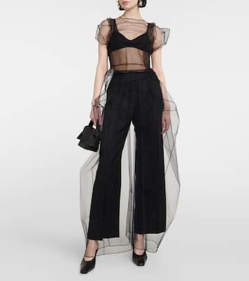 Pantalon à taille basse en laine | Acne Studios