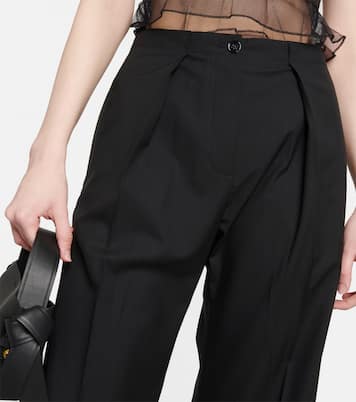 Pantalon à taille basse en laine | Acne Studios