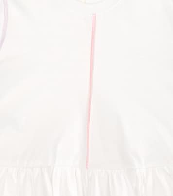 Top in jersey di cotone con peplum | Il Gufo