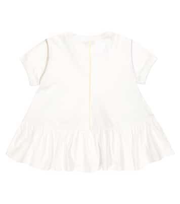 Top in jersey di cotone con peplum | Il Gufo