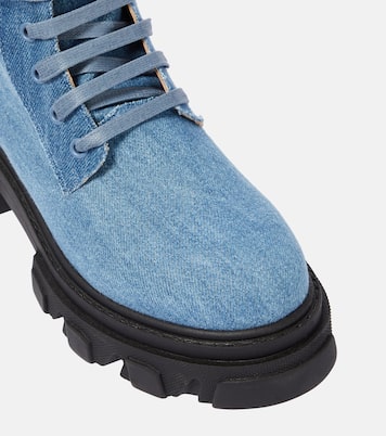 Anfibi Gia 35 in denim | Gia Borghini