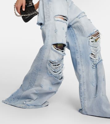 Distressed high-rise jeans | Vetements