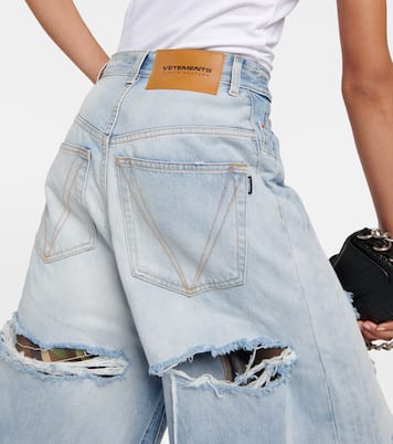 Distressed high-rise jeans | Vetements