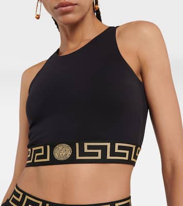 Greca cutout sports bra | Versace