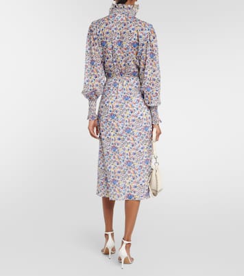 Vestido midi Galoa de algodón floral | Marant Etoile