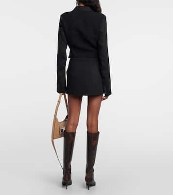 Mini-jupe en laine mélangée | Acne Studios