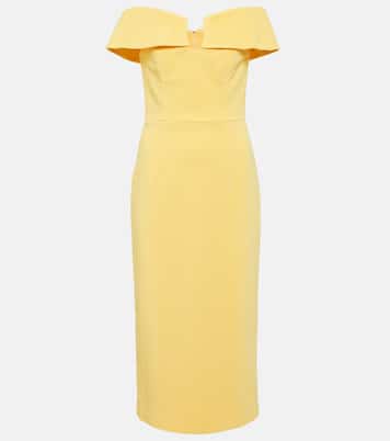 Lumiere embellished mesh midi dress | Rebecca Vallance