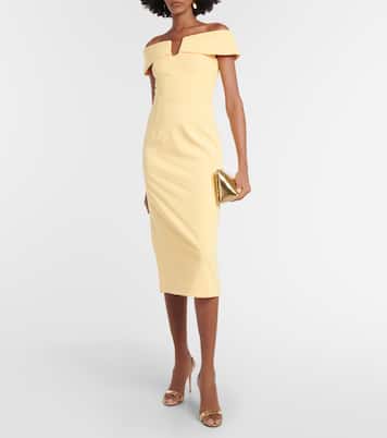 Lumiere embellished mesh midi dress | Rebecca Vallance