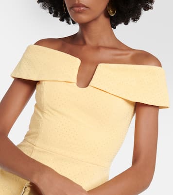 Lumiere embellished mesh midi dress | Rebecca Vallance