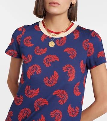 Sporty Swing printed cotton midi dress | La DoubleJ